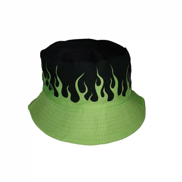 Flame Bucket Hat - Green