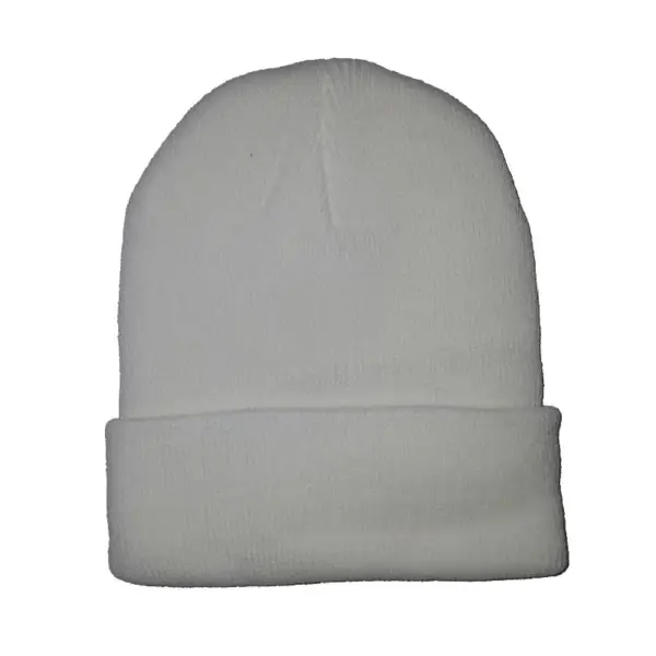 Basic Beanie Hat - White
