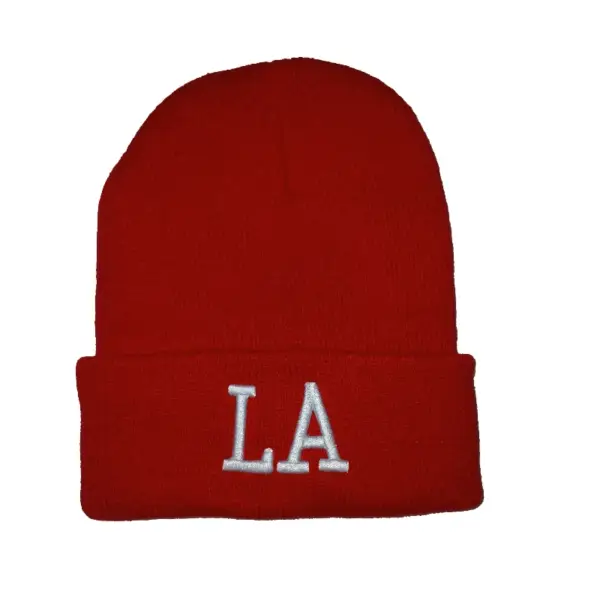 LA Beanie Hat - Red